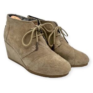 Toms Kala Wedge Suede Bootie